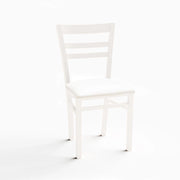 Set 2 sedie in legno Cromica colore bianco opaco