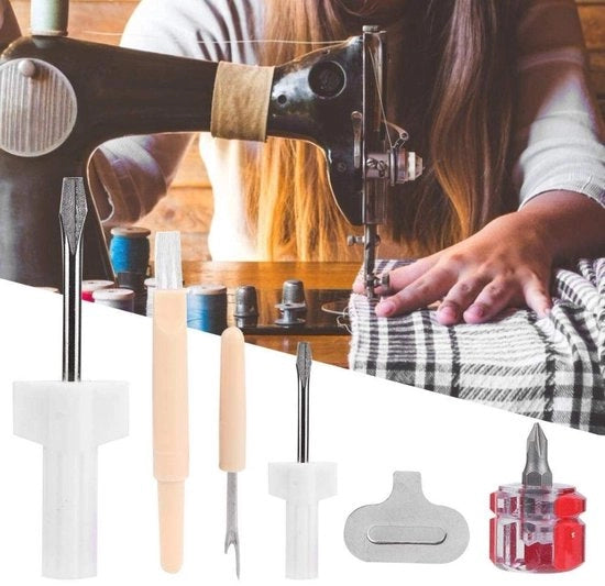 Kit di manutenzione per macchina da cucire con 5 strumenti utili per uso domestico
