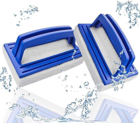 Set di spazzole per piscina leggere - 2 pezzi - Dimensioni: 14,5 x 8,5 x 7 cm