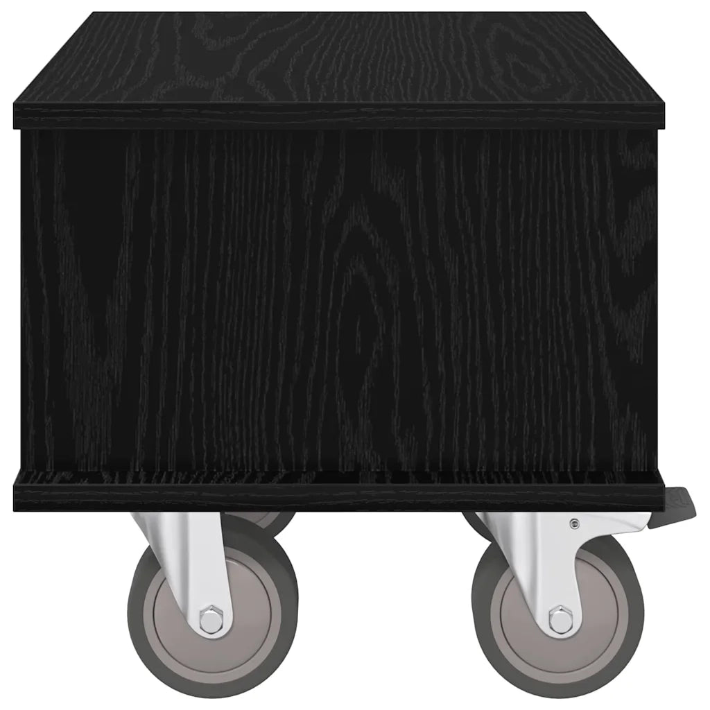 Supporto TV Rovere Nero 37 x 35 x 35 cm Legno multistrato 891049