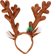 Cappello di Rendier con Pelo Finto - Fascia per Costume di Natale