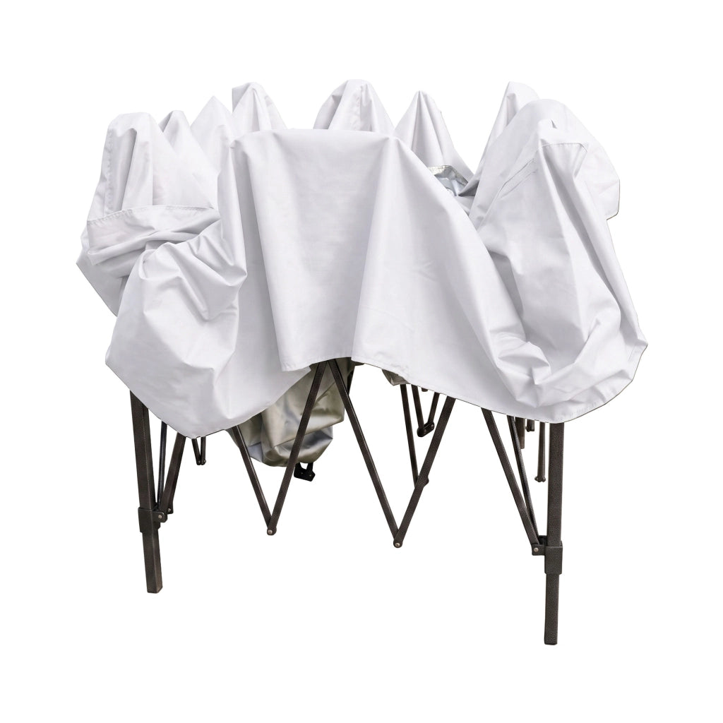 Gazebo richiudibile 3x3 pieghevole a fisarmonica automatico mercato tenda con sacca colore bianco