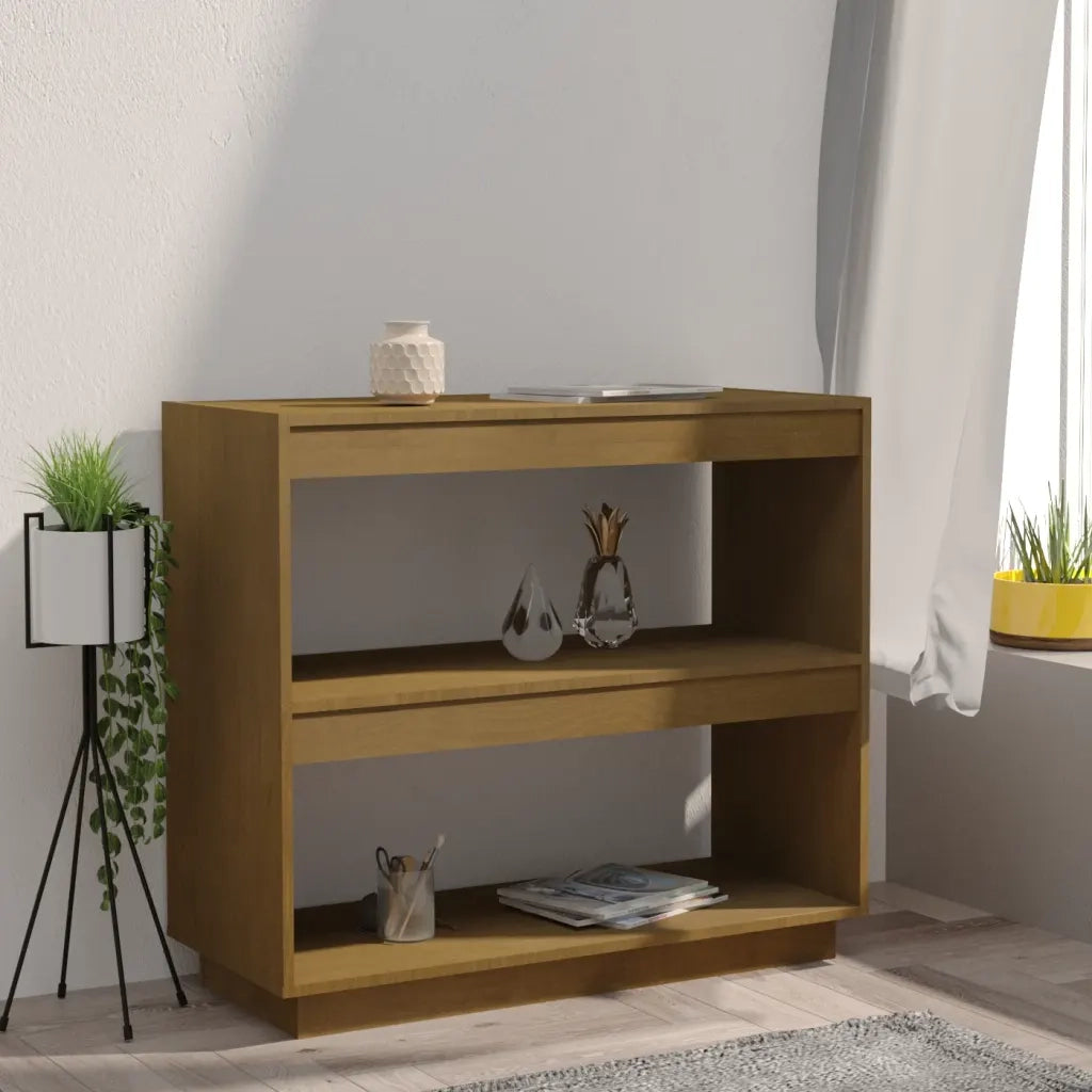 Libreria Marrone ambra 80x35x71 cm in Legno Massello di Pino 810882