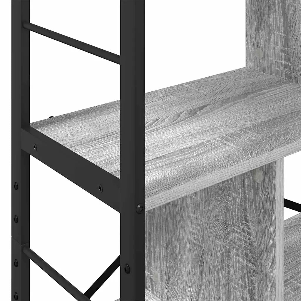Libreria Grigio Sonoma 75 x 30 x 156 cm Legno multistrato
