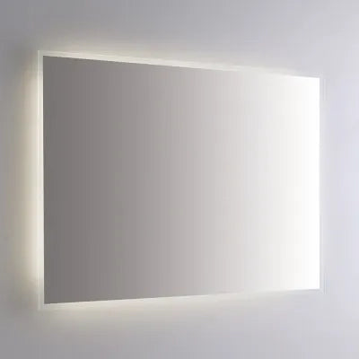 Specchiera retroilluminata LED 110x80 reversibile sabbiatura perimetrale 1 cm