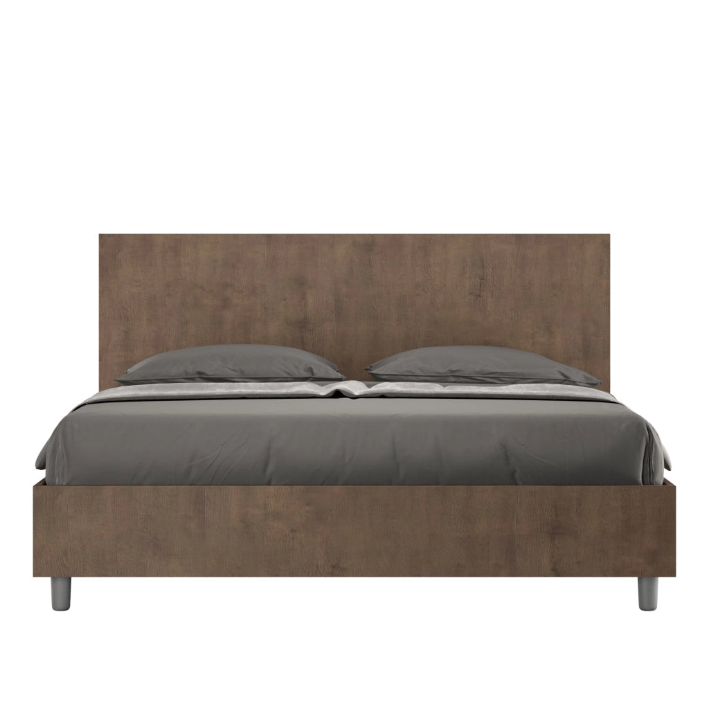 Letto matrimoniale contenitore 160x200 bianco frassino New Egos
