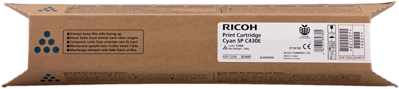 Ricoh 821097 cartuccia toner 1 pz Originale Ciano