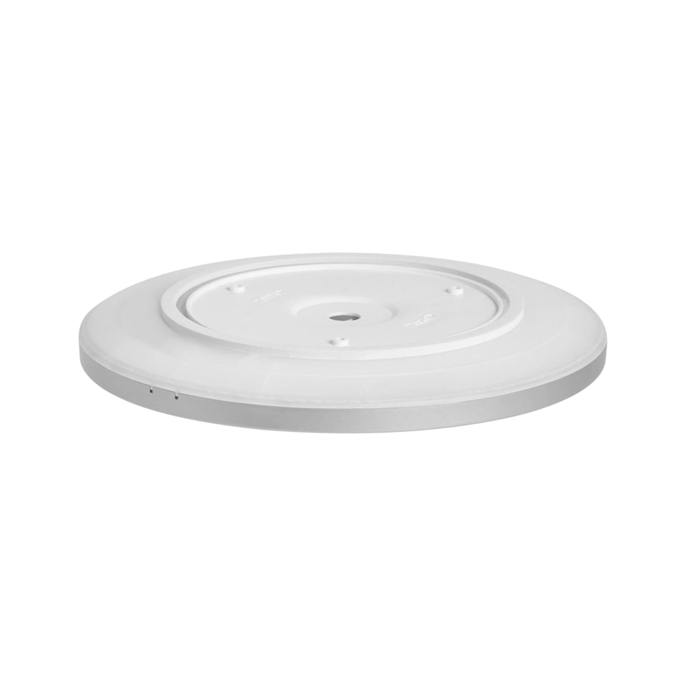 Plafoniera LED Argento 30 cm Sintetica Rotonda Pannello Luminoso LED a Filo Soffitto con Telecomando
