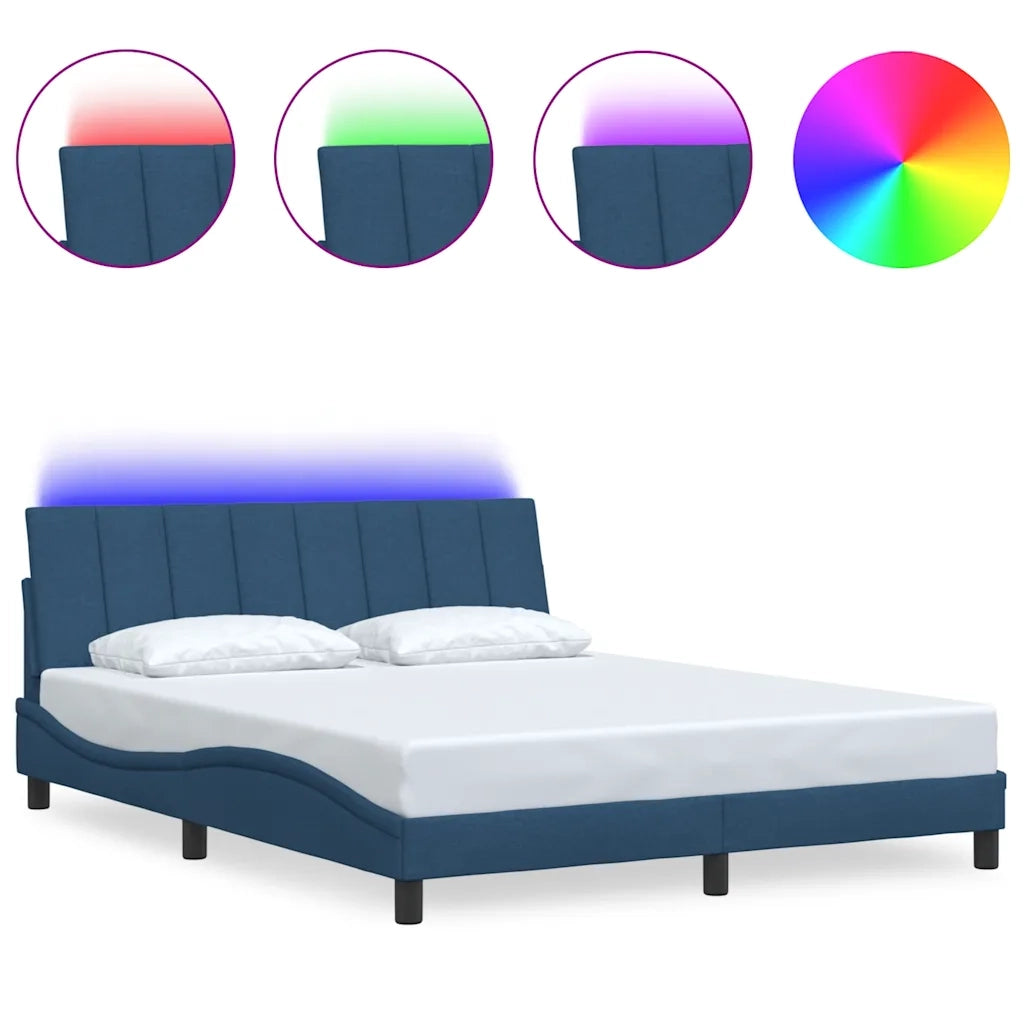 Giroletto senza Materasso Hanko Blu 160x200 cm in Tessuto 3310474