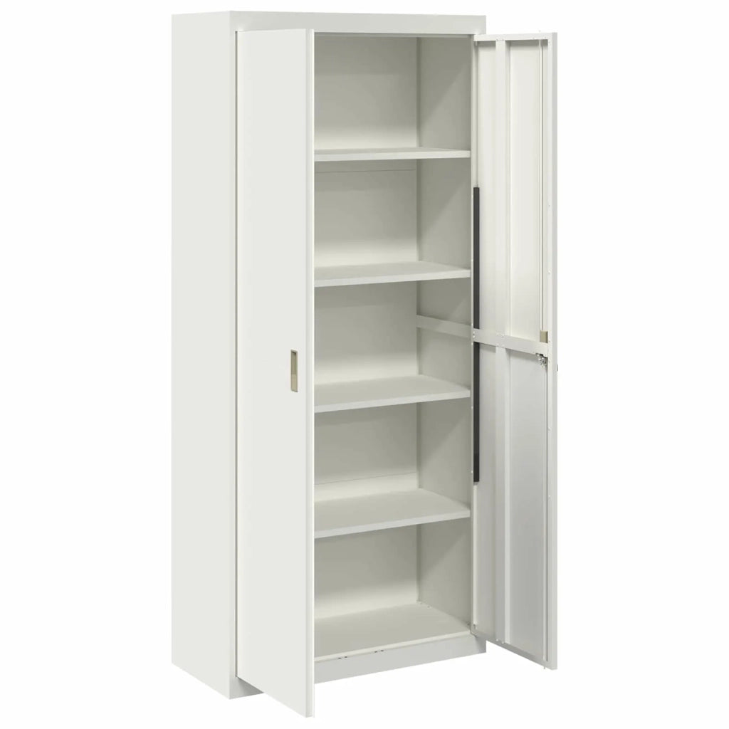 Armadio Bianco 90 x 40 x 200 cm Acciaio