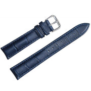 Trade Shop - Cinturino In Pelle Universale Ricambio Per Orologio Larghezza 12mm Blu -
