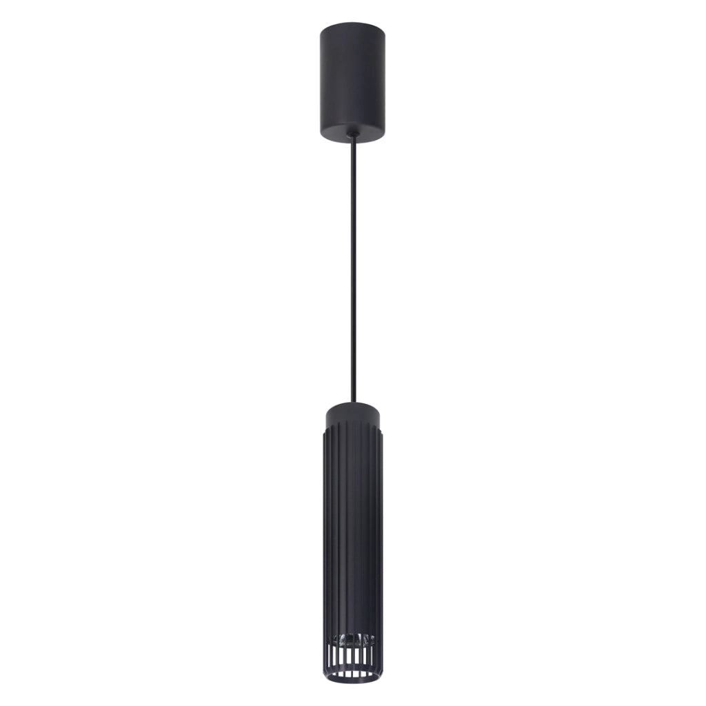 Lampada a sospensione tubo nera GU10 Milagro Vertical