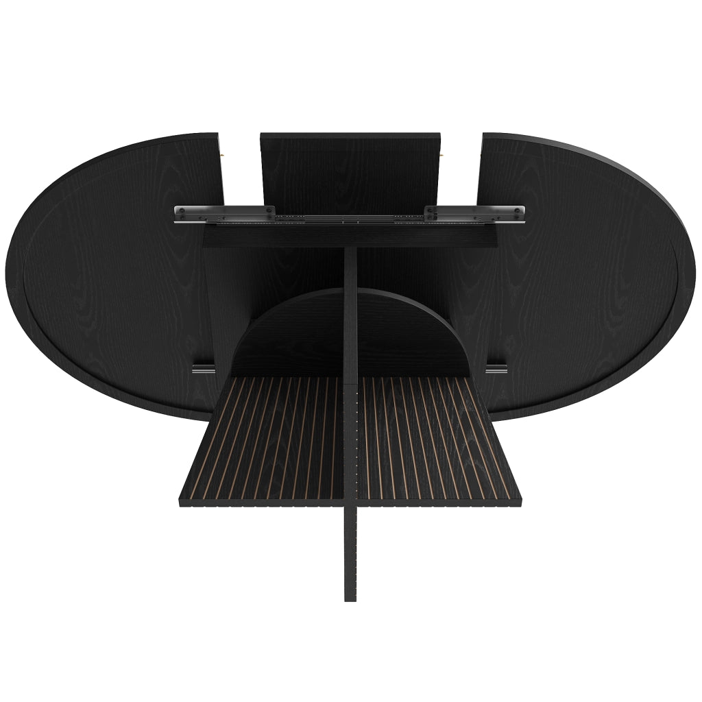 TAVOLO allungabile 110-150 x 110 x 76 cm Nero MDF