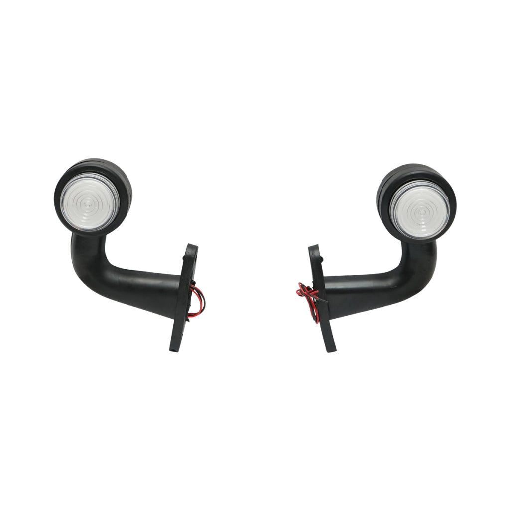 Set di lampade laterali con LED NEON, 12-24V, rosso-bianco, Breckner Germany
