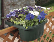 BALCONETTA DOPPIA 'KLUNIA' cm 40 x 19,8 x 18,5 - lt.7 verde  - BAMA