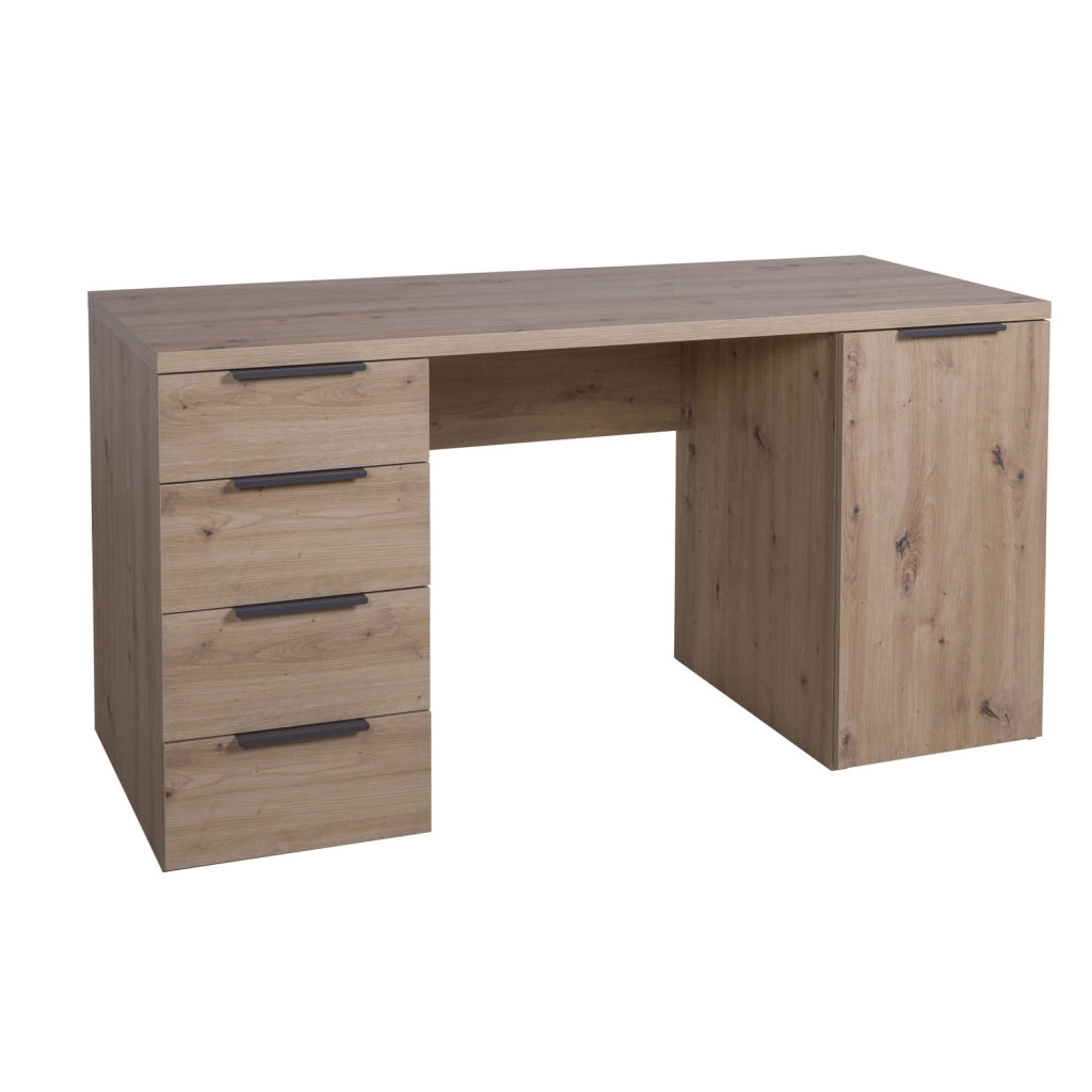 Scrivania con 1 anta e 4 cassetti H 77.80 x L146.00 x P60.10 cm