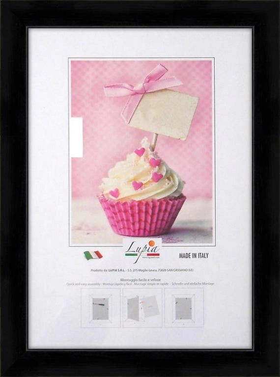 Cornice Portafoto da Parete Rainbow Black A4 21 x 29,7 cm Lupia