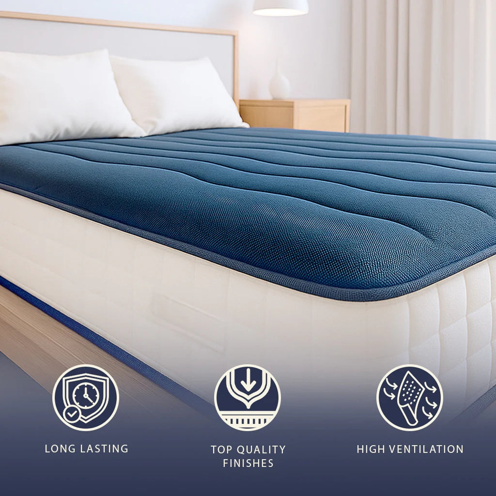 Materasso 160x200 in Waterfoam Anallergico Alto 20 cm | Medio Rigido, Antibatterico e Traspirante | Made in Italy