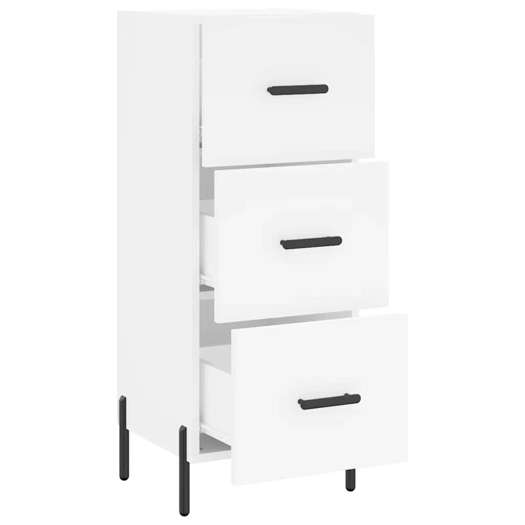 Credenza | Madia | Buffet da pranzo | Armadio da pranzo Bianca 34,5x34x90 cm in Legno Multistrato
