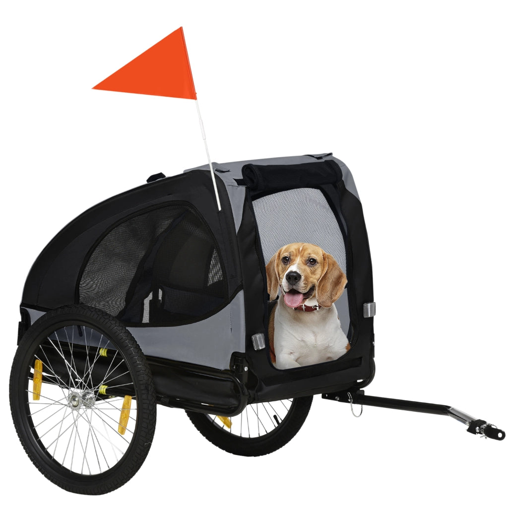 Trasportino per cani con rete e copertura ¨C zephmum ¨C 140x71x83 cm nero