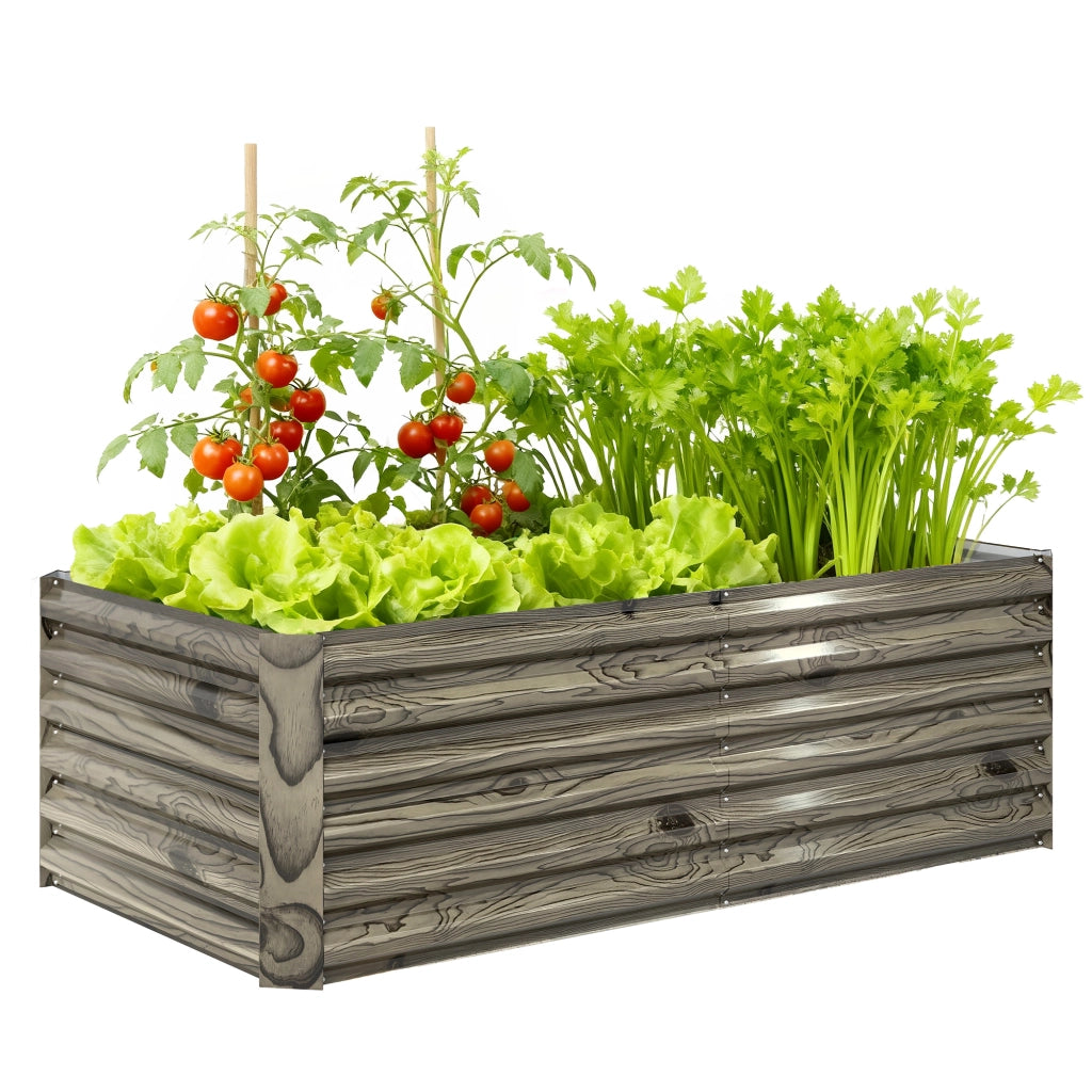 Fioriera Grande Rettangolare in Acciaio Galvanizzato per Esterno ¨C Minimal ¨C 180x90x57,5 cm