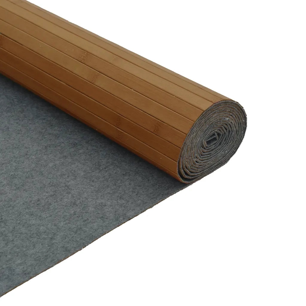 Tappeto Rettangolare Marrone 80x500 cm in BambÃ¹