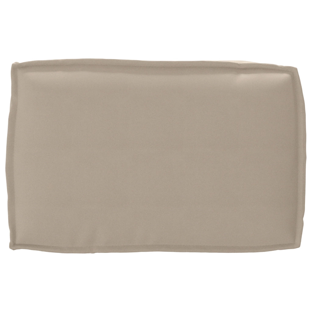 Cuscino per pallet con schienale Tortora 60x40x12 cm in tessuto Oxford