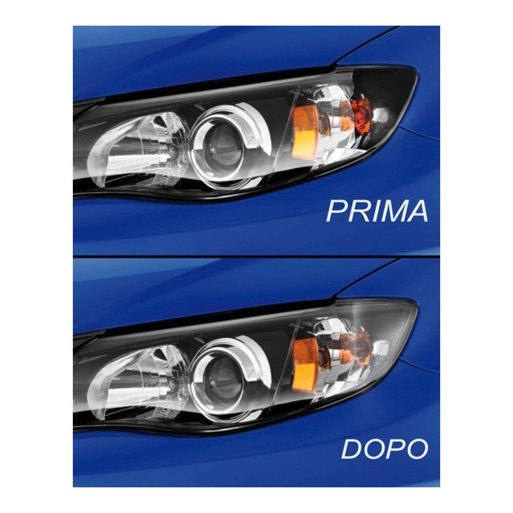 Trade Shop - Kit Riparazione Rinnova Fari Fanali Elimina Ingiallimento Auto Moto -