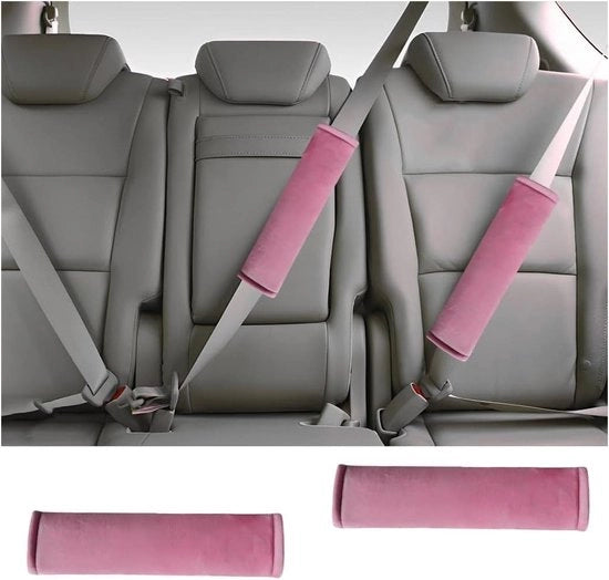 Due cuscini di sicurezza per auto - cuscini di sicurezza per auto duraturi - cuscini di sicurezza per auto - cuscini di sicurezza per auto - colore rosa.