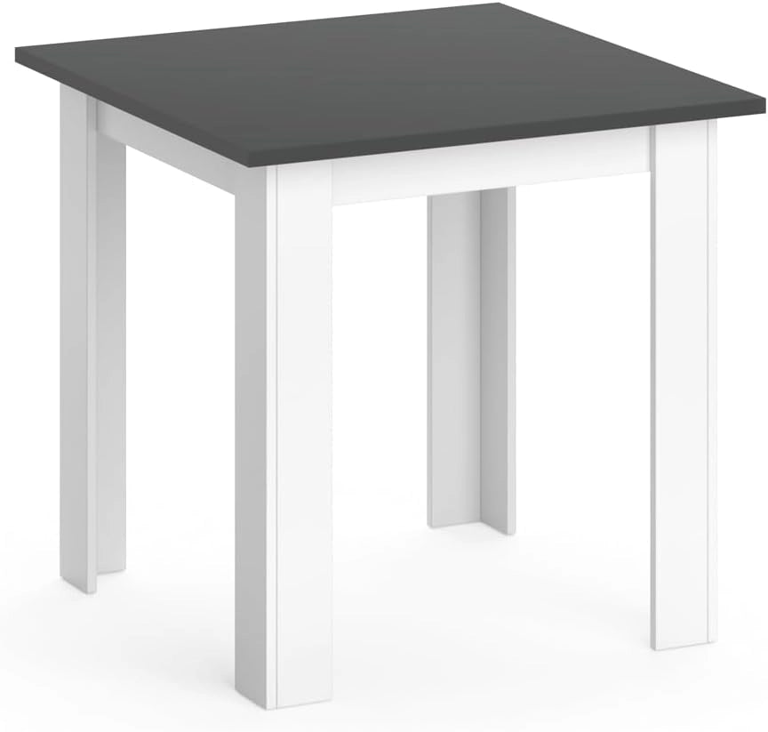 Tavolo da pranzo Karlos, Bianco, 80 x 80 cm, adatto per 2–4 persone per l'utilizzo nella zona pranzo