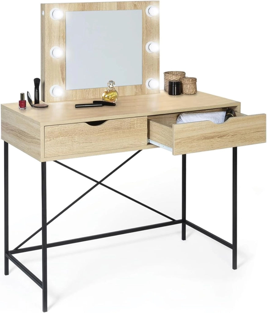 Toeletta con specchio di design industriale LOUISA