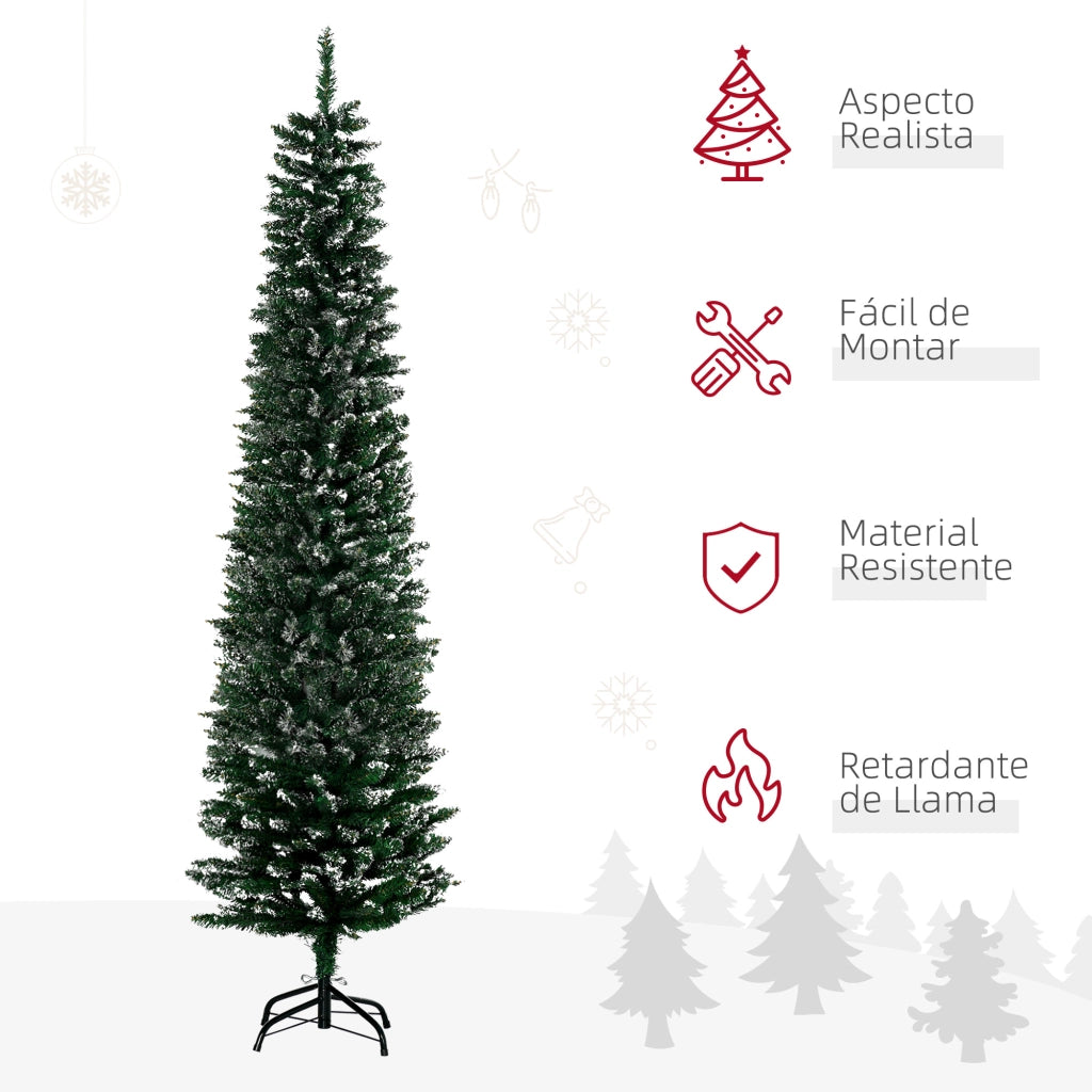 Albero di Natale Stretto ¨C zephmum ¨C Verde, Metallo, 190 cm