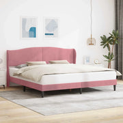 Struttura del letto con testiera Rosa 180 x 200 cm Velluto 42027938