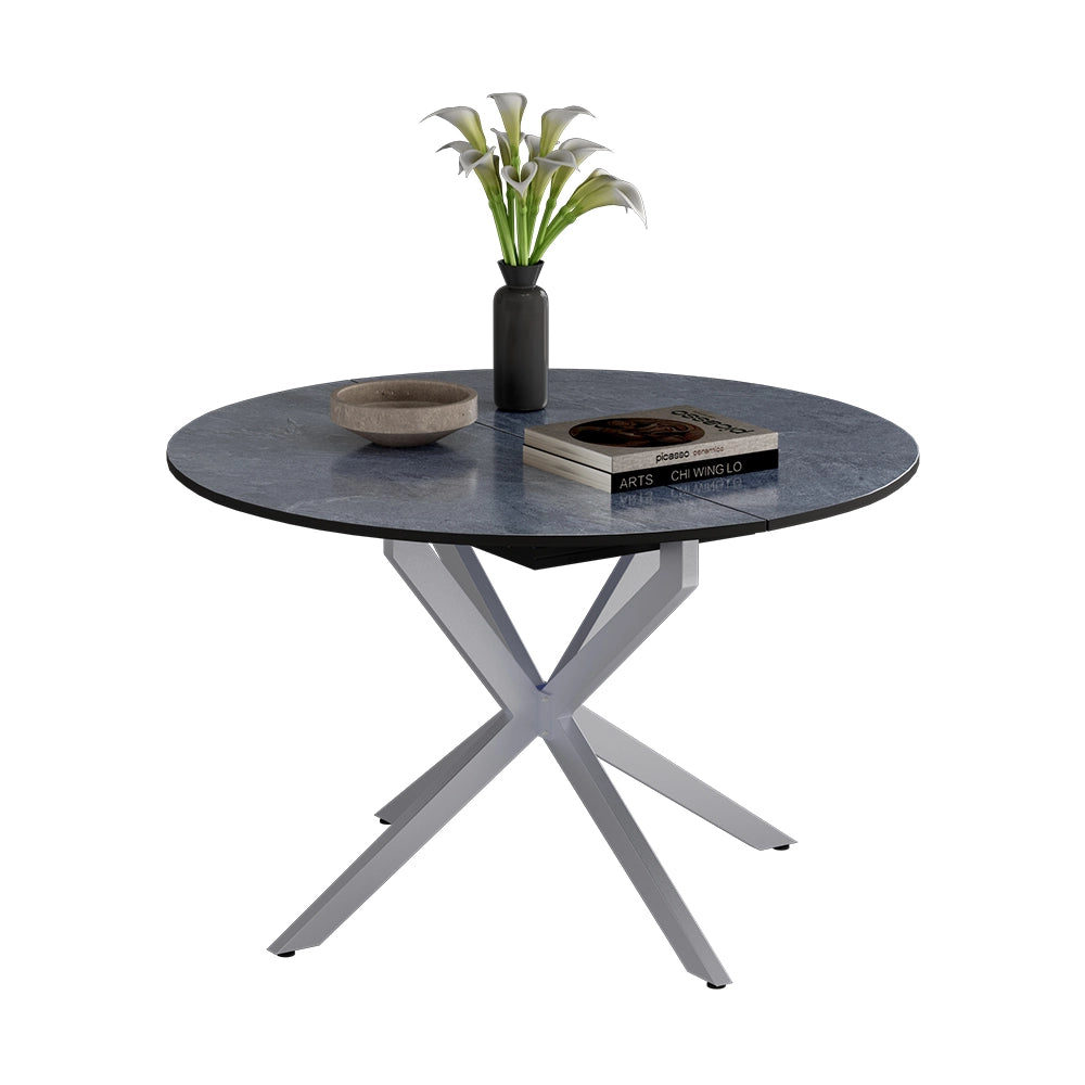 Tavolo da pranzo allungabile Loyd Antracite/Grigio 120 x 120 cm Estensibile Vicco