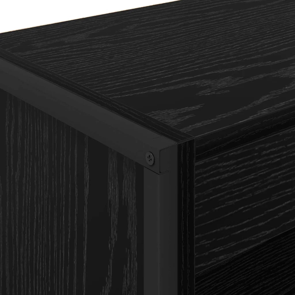 Armadio per Libri Rovere Nero 60 x 30 x 86,5 cm 886384