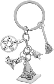 Accessorio per chiavi Halloween Tema - Decorazione divertente - Accessorio per chiavi con anello a molla - Regalo per feste - Sostenibile e leggero - Protezione per chiavi - Accessorio per chiavi