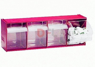 CASSETTIERA SOVRAPPONIBILE PORTAOGGETTI FERRAMENTA CM. 60x14x14,8 - 5 TIRETTI
