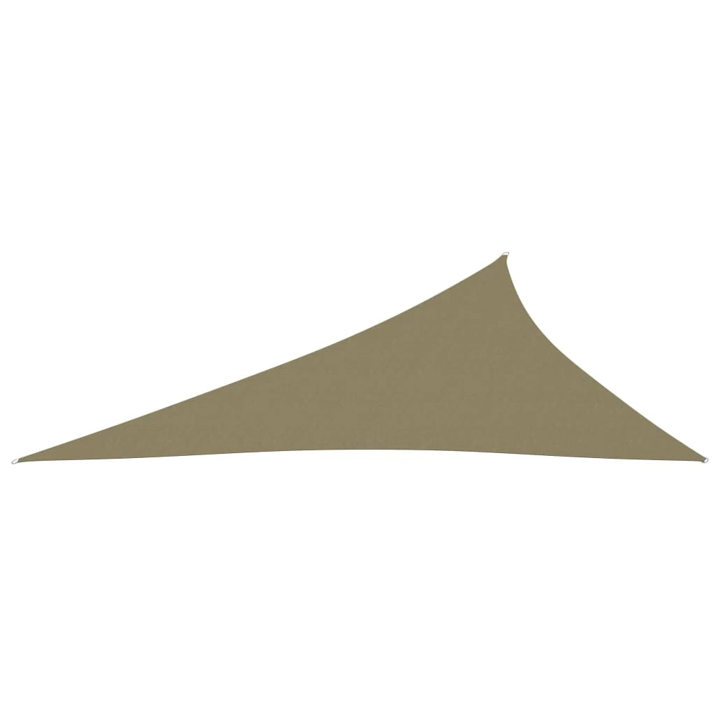 Vela ombreggiante triangolare in tessuto Oxford 3 x 4 x 5 m beige 02_0009843
