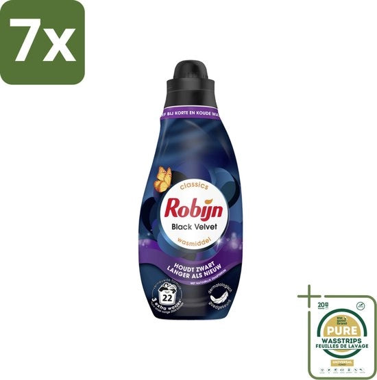 7 x Detergente Liquido - Potente e Economico - Classico Nera Velluto - 665 ml - Confezione Grande - Macchina per Caffè