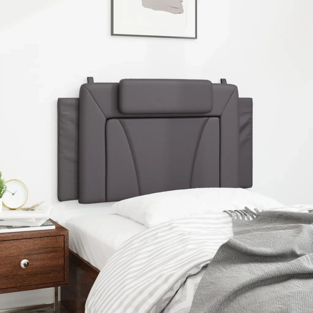 Cuscino Testiera Viana Grigio 100 cm in Similpelle 374777