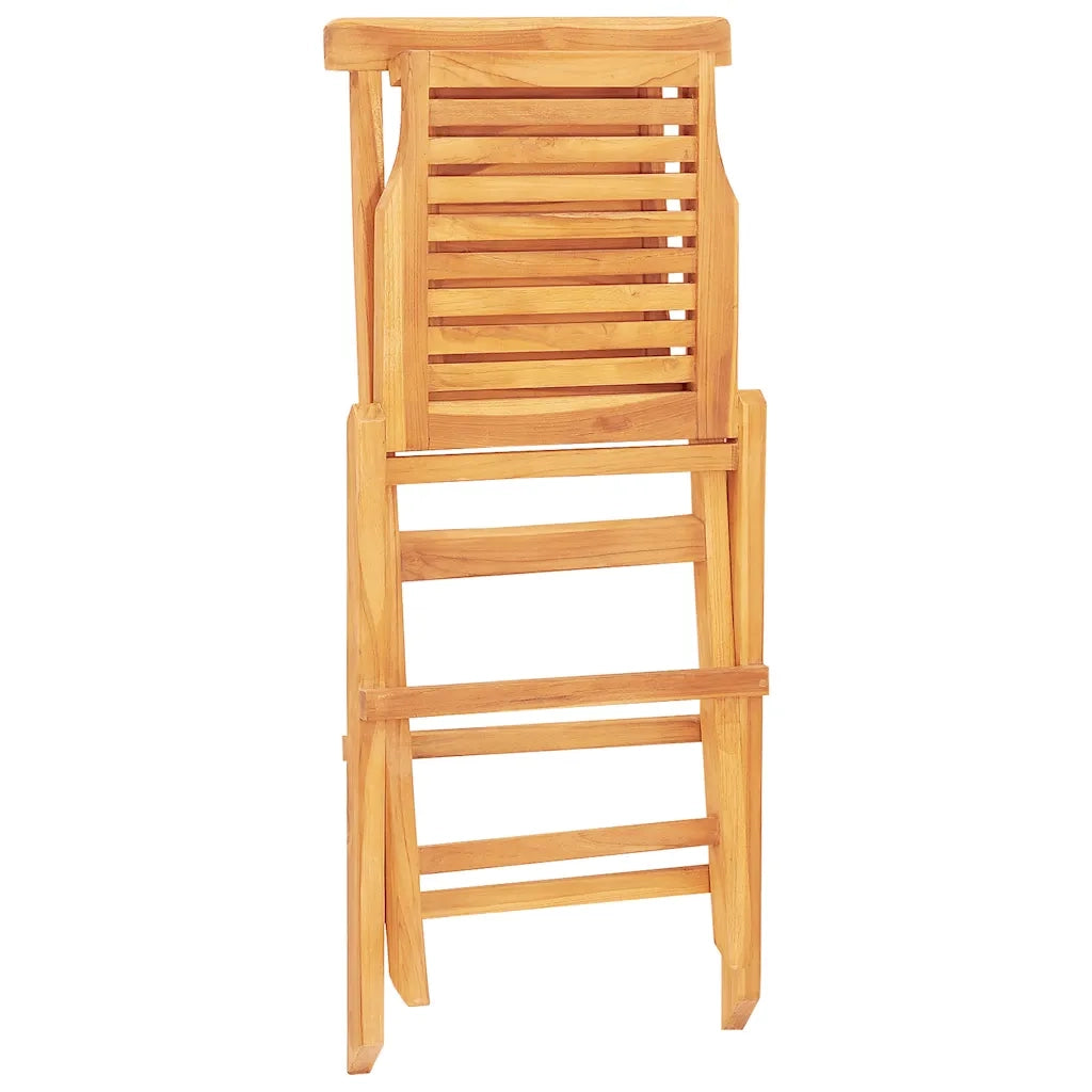 Sedie da Giardino Pieghevoli 4pz 47x63x90cm Legno Massello Teakcod mxl 100264