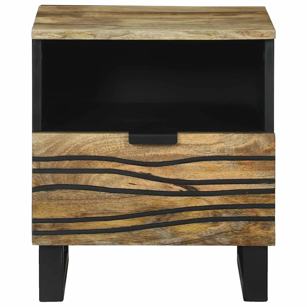 Set di 2 Comodini | Armadio da Notte | Mobiletto da notte Naturale 40 x 33 x 46 cm