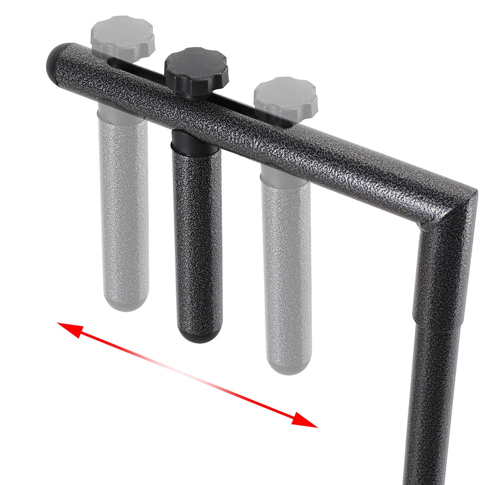 Tavolino Balcone Pieghevole Metallo e Polyrattan 2 Porta Bicchieri Regolabile Nero