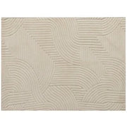 Tappeto Tessuto a Macchina, Versatile e Antiscivolo, 200x140x1,7 cm, Crema