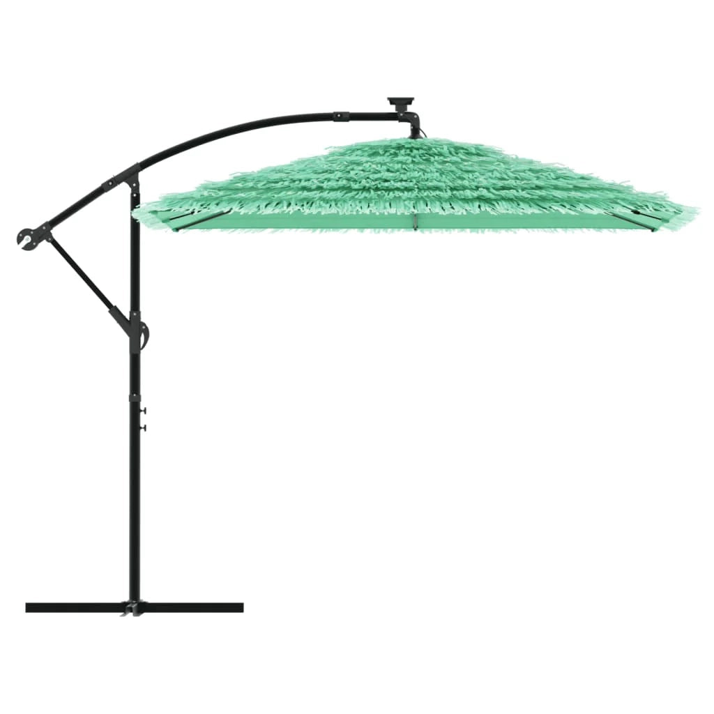 Ombrellone da giardino pieghevole quadrato con palo in acciaio 246 x 246 x 230 cm protezione UV stile contemporaneo poliestere verde 02_0056376