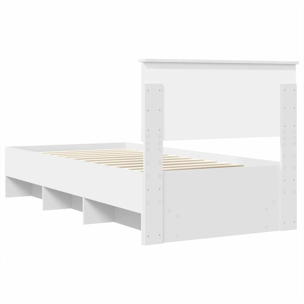 Struttura del letto Bianco 80 x 200 cm Legno multistrato