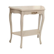Consolle 1 cassetto shabby legno avorio anticato 75x35x75 - Mobili 2G
