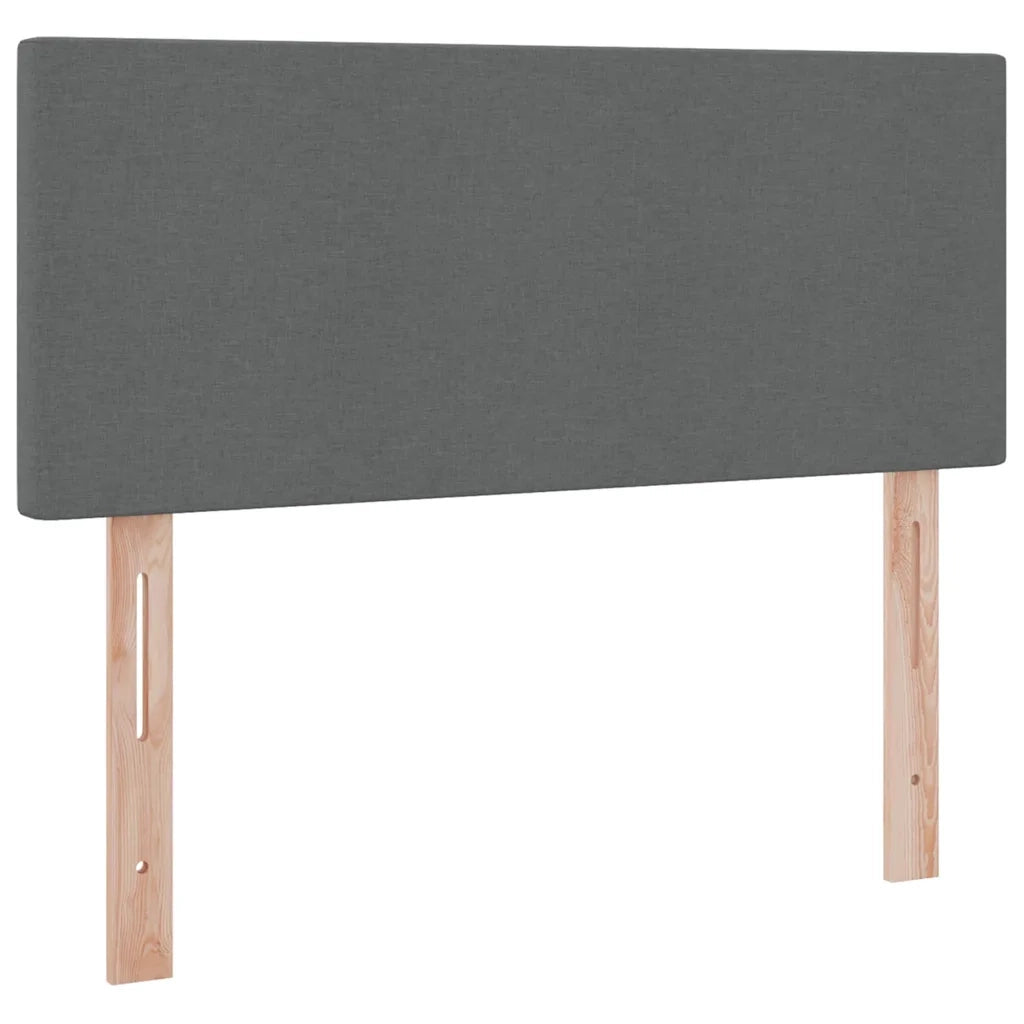 Letto con contenitore e materasso Grigio scuro 120 x 200 cm