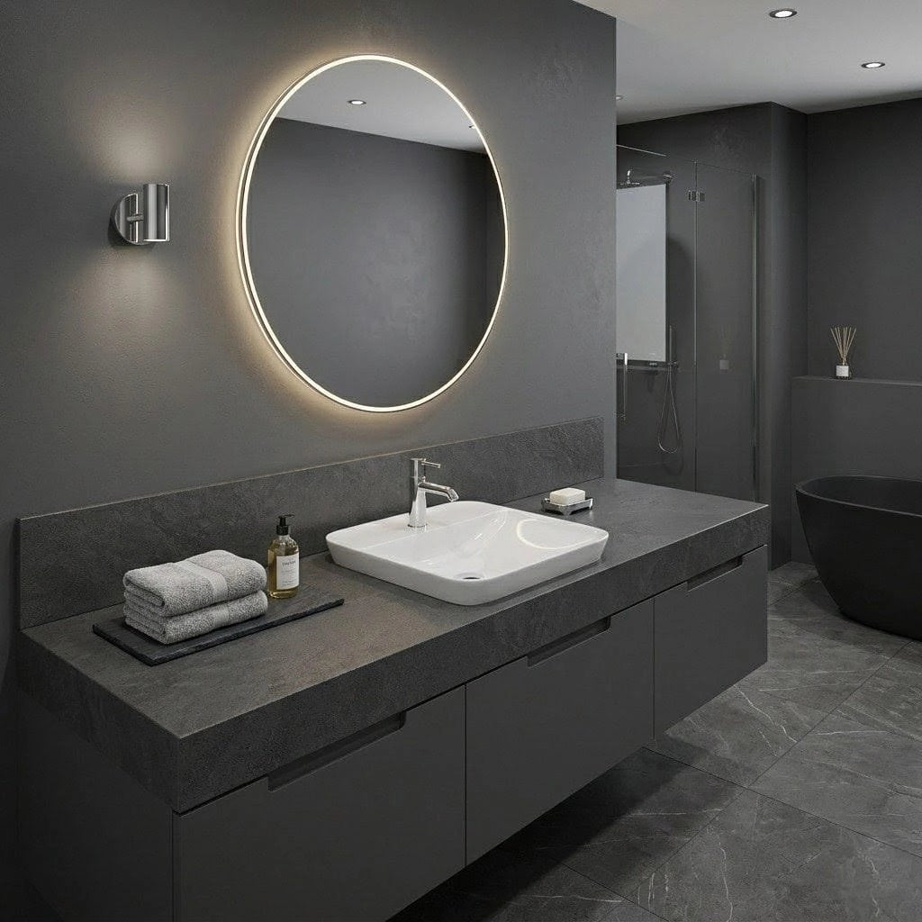 Lavabo incasso quadrato foro rubinetto Rak Ceramics - Bianco