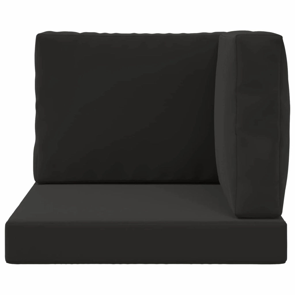 Cuscino per divano da esterno 3 pcs Nero Poliestere